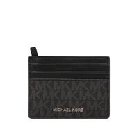 Michael Kors Greyson Étui à Cartes Haut, Signature Noire, One Size