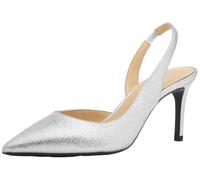 Michael Kors Femme Alina Heeled Shoes, Argenté, 41 EU