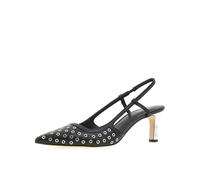 Michael Kors Femme Alora Mid Sling Heeled Shoes, Noir, 38 EU