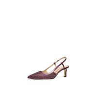 Michael Kors Femme Alora Mid Sling Pump Escarpins, Sang de bœuf/Micro Daim Hot Fix, 38.5 EU
