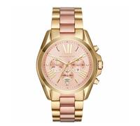 MICHAEL KORS FEMME BRACELET ACIER BICOLORE QUARTZ CADRAN ROSE MONTRE MK6359