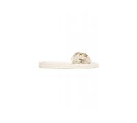Michael Kors, Femme, Chaussures, Beige, Taille: 41 EU Signature Logo Slide Sandal