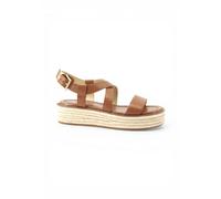 Michael Kors, Femme, Chaussures, Brun, Taille: 36 EU Lynn Sandale Espadrille à Plateforme en Cuir