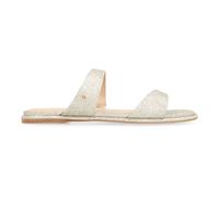 Michael Kors, Femme, Chaussures, Jaune, Taille: 36 EU Jaida Glitter Embellished Leather Sandal