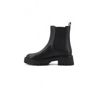 Michael Kors, Femme, Chaussures, Noir, Taille: 37 1/2 EU Asher Leather Ankle Boot