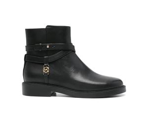 Michael Kors, Femme, Chaussures, Noir, Taille: 38 1/2 EU Bottine Noire Plate pour Femme