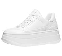 Michael Kors Femme Hayes Lace UP Sneaker, Blanc Optique/Cuir écrasé, 38.5 EU