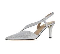 Michael Kors Femme Jaida Heeled Shoes, Argenté, 38 EU