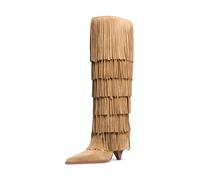 Michael Kors - Jayla High Boot - Femme - Chaussures - Beige - Taille: 37 EU