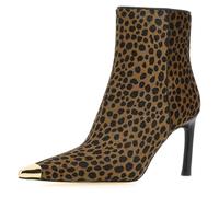 Michael Kors Femme Kasia Heeled Bootie Boots, Husk Multi, 41 EU