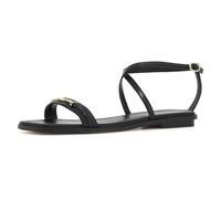 Sandales et nu-pieds Michael Michael Kors LENA FLAT SANDAL pour Femme 38 1/2 Noir