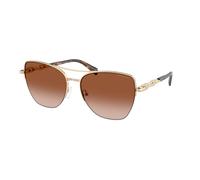 Michael Kors Femme Michael Kors MK1163 DORADO BEACH 101413 Lunettes de soleil Métal Or Marron Carré Normale Ombré