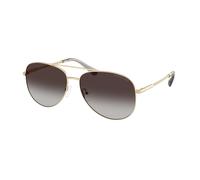 Michael Kors Femme Michael Kors MK1172 PERLEDO 10148G Lunettes de soleil Métal Or Gris Pilote Normale Ombré