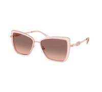 Michael Kors Femme Michael Kors MK1178 SEA ISLAND 310113 Lunettes de soleil Métal Rose Gris Papillon Normale Nuancé