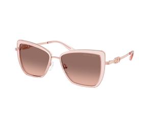Michael Kors Femme Michael Kors MK1178 SEA ISLAND 310113 Lunettes de soleil Métal Rose Gris Papillon Normale Nuancé