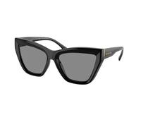 Michael Kors Femme Michael Kors MK2211U DUBAI 30053F Lunettes de soleil Injecté Noir Gris Cat Eye Normale Antireflet