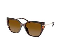 Michael Kors Femme Michael Kors MK2231U ST. BARTHS 40319P Lunettes de soleil Injecté Tortue Marron Carré Polarisé