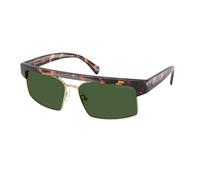 Michael Kors Femme Michael Kors MK2261 SAINT LUCIA 300671 Lunettes de soleil Injecté Tortue Vert Carré Normale