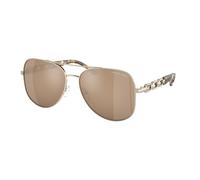Michael Kors Femme MK1121 CHIANTI 10147P Lunettes de soleil Métal Or Or Pilote Normale Miroir