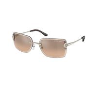 Michael Kors Femme MK1122B Sedona 10143D Lunettes de soleil Métal Or clair Marron / argent Carré Miroir Ombré