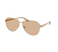 Michael Kors Femme MK1160 BIARRITZ 190073 Lunettes de soleil Métal Marron Pilote Normale