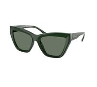 Michael Kors Femme MK2211U DUBAI 40063H Lunettes de soleil Injecté Vert Vert Cat Eye Normale