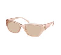 Michael Kors Femme MK2242D PEARL RIVER 344993 Lunettes de soleil Injecté Blanc Marron Géométrique Normale
