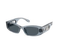 Michael Kors Femme MK2243U RHODES 401487 Lunettes de soleil Injecté Bleu Gris Géométrique Normale