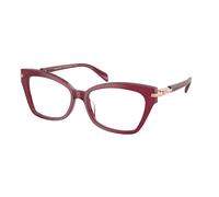 Michael Kors Femme MK4146U MONTEGO BAY 4018 Montures optiques Acétate Rouge Transparent Cat Eye Normale