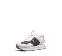 MICHAEL Michael Kors Baskets basses 'RAINA' marron / or / blanc, Taille 39