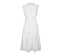 Michael Kors, Femme, Robes, Blanc, Taille: 42 FR Robe chemise en popeline