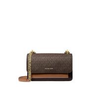 Michael Kors, Femme, Sacs, Brun, Taille: ONE Size Claire Large Signature Logo Shoulder Bag