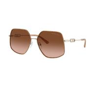 Michael Kors Femme Sunglass Empire Butterfly - Couleur du Monture: Light Gold/Amber Tortoise, Couleur de Lentille: Dégradé Ambre