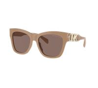 Michael Kors Femme Sunglass Empire Square - Couleur du Monture: Camel uni, Couleur de Lentille: Marron uni Polarisé