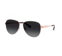 Michael Kors Femme Sunglass MK1160 Biarritz - Couleur du Monture: Or Rose, Couleur de Lentille: Dégradé Gris Polarisé