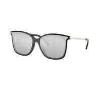 Michael Kors Femme Sunglass MK2079U Zermatt - Couleur du Monture: Noir, Couleur de Lentille: Dégradé Gris Argent effet miroir