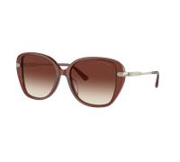 Michael Kors Femme Sunglass MK2185BU Flatiron - Couleur du Monture: Milky Primrose, Couleur de Lentille: Marron dégradé Sunset