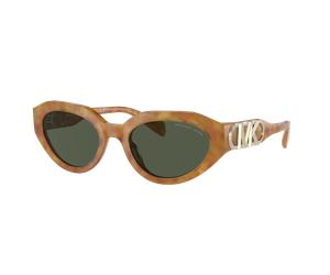 Michael Kors Femme Sunglass MK2192 Empire Oval - Couleur du Monture: Ambre Écaille de tortue, Couleur de Lentille: Olive Green Solid