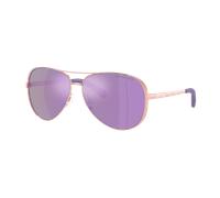 Michael Kors Femme Sunglass MK5004 Chelsea - Couleur du Monture: Or Rose, Couleur de Lentille: Pourpre effet miroir