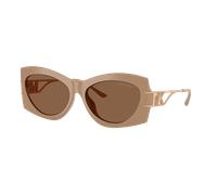 Michael Kors Femme Sunglass Navarra - Couleur du Monture: Camel, Couleur de Lentille: Marron uni
