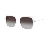 Michael Kors Femme Sunglass Quogue - Couleur du Monture: Optic White, Couleur de Lentille: Dégradé Gris foncé