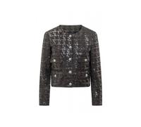 Michael Kors, Femme, Vestes, Noir, Taille: 42 FR Veste Courte en Tweed à Sequins