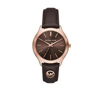 Michael Kors Femmes Analogique Quartz Montre avec Bracelet en Cuir MK7546