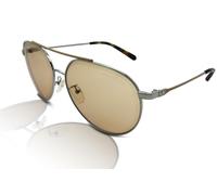 Michael Kors Femmes Soleil Antigua MK1041 115373 Argent Brillant/Marron Clair