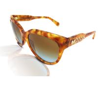 Michael Kors Femmes Soleil Portillo MK2083 33395D Ambre Tort / Bleu Marron