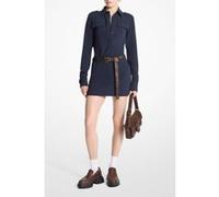 Michael Kors Fitted Army Shirt In Navy Taille: S | Chemises à boutons Outlet | Femme | Vert