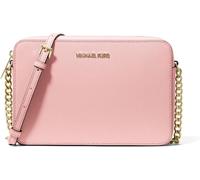 MICHAEL KORS Grand sac à bandoulière Jet Set en cuir Saffiano - Rose poudré