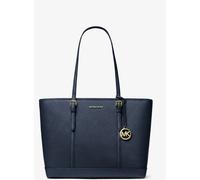 MICHAEL KORS Grand sac fourre-tout Jet Set Travel en cuir Saffiano - Bleu marine