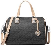 Michael Kors Grayson Sac à Main pour Femme Medium Duffle Satchel, Taille Unique, Noir, Taille Unique