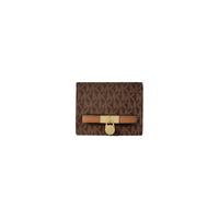 Michael Kors - Hamilton Moderne Compact Wallet - Femme - Accessoires - Brun - Taille: ONE Size